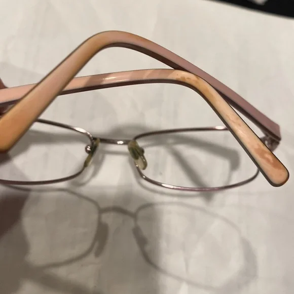 VERSACE GLASSES 🤓 light pink sides rose pink metal frame only made in Italy